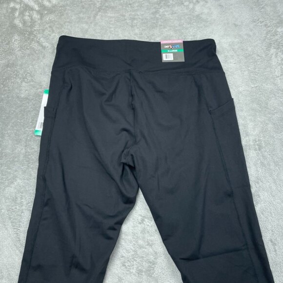 32 Degrees Cool Women’s Cropped Leggings XL Black Polyester a1565 - Picture 5 of 7